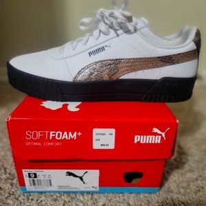 Womens, Size 9, Puma Carina Leo Sneakers